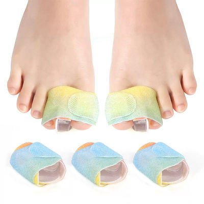 New Arrival Adjustable Flexible Hammer Toe Corrector Breathable Fabric Bunion Corrector Gel Toe Splint
