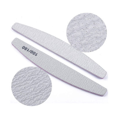 Gray UV Gel Polish Nail File Buffer Double-Sided Lime Manicure Sanding File Straight Emery Nail File
